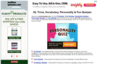 Desktop Screenshot of amillionquizzes.com