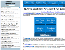 Tablet Screenshot of amillionquizzes.com